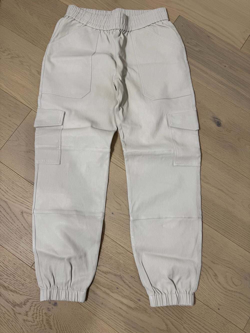 SPRWMN Los Angeles Leather Cargo Jogger Pants
